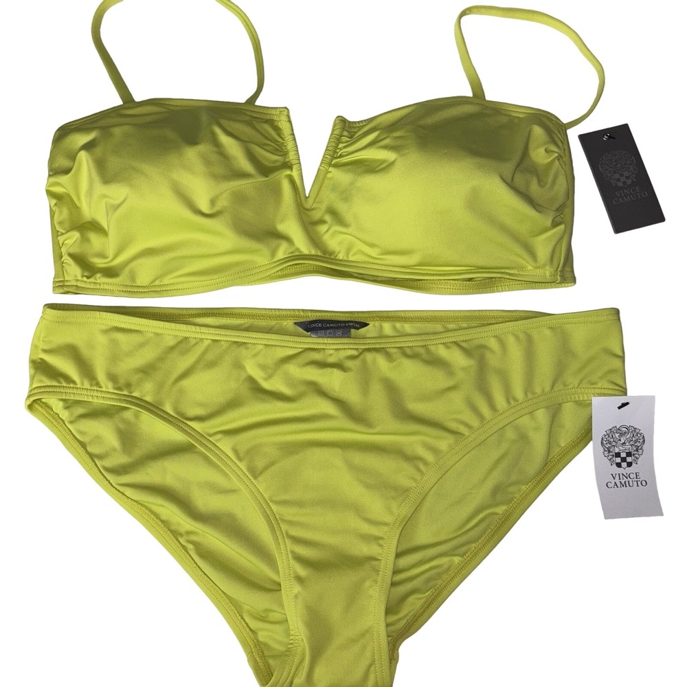 Vince Camuto Bikini XL Bright Green New With Tags